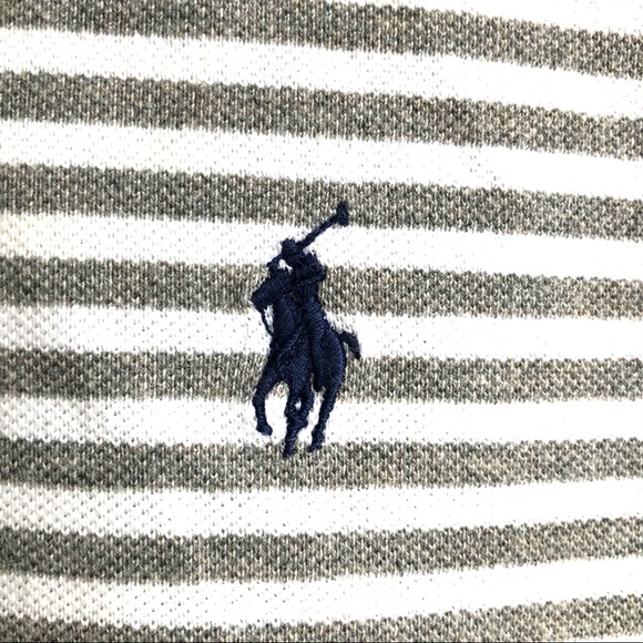 Polo Ralph Lauren Grey & White Stripe Shirt XXL - Picture 5 of 5